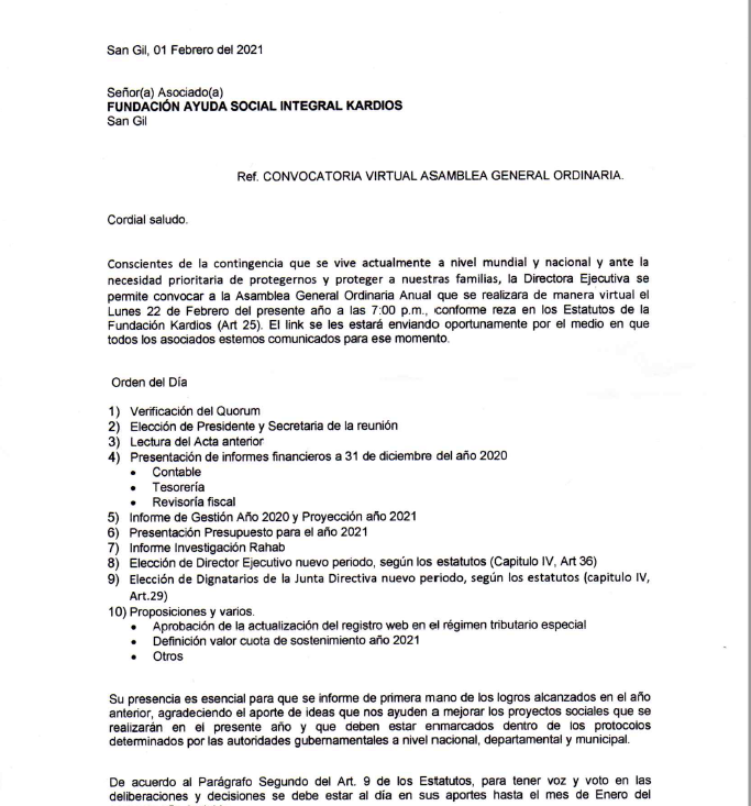 Asamblea General 2021